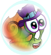 Snail Bob inside a bubble