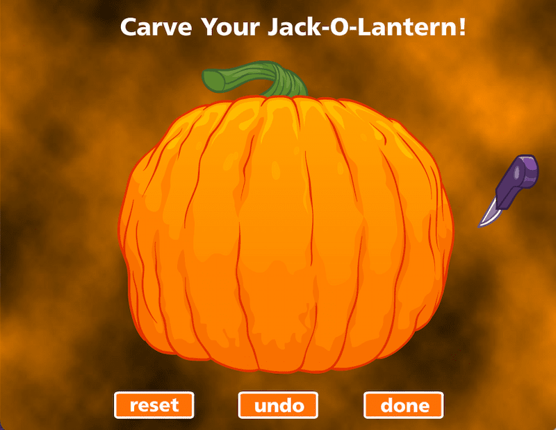 Carve Your Jack-O-Lantern Flash Game