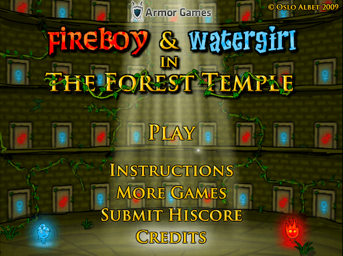 Fireboy and Watergirl in The Forest Temple