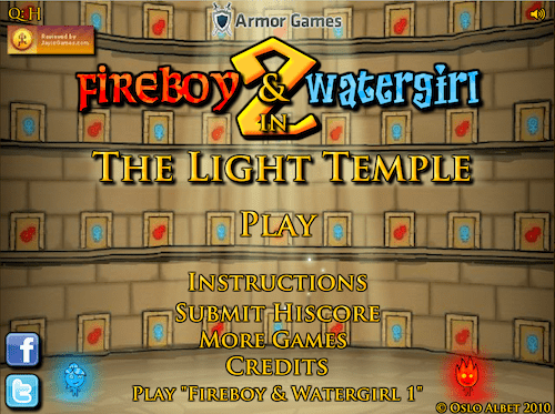 Fireboy and Watergirl 2: In The Light Temple