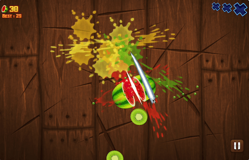 Fruit Ninja gameplay