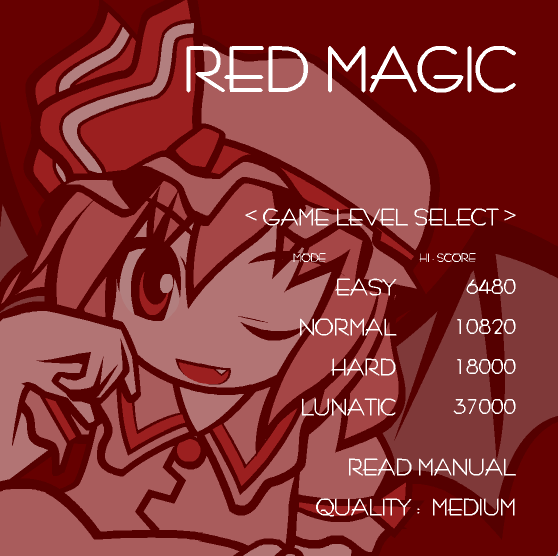 Red Magic Title Screen