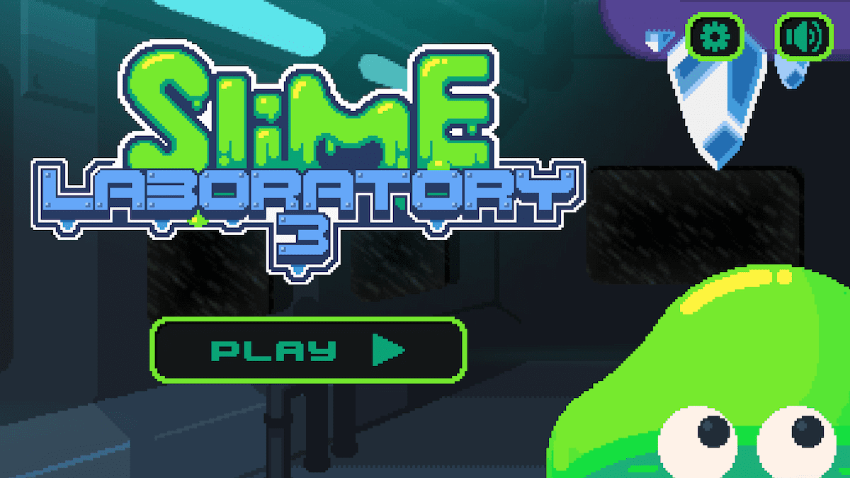 Slime Laboratory 3 Menu Screen