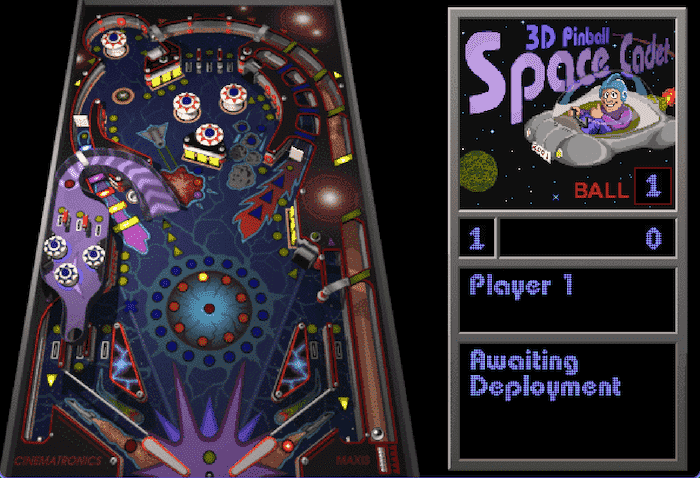 Space Cadet Pinball Gameplay Screenshot