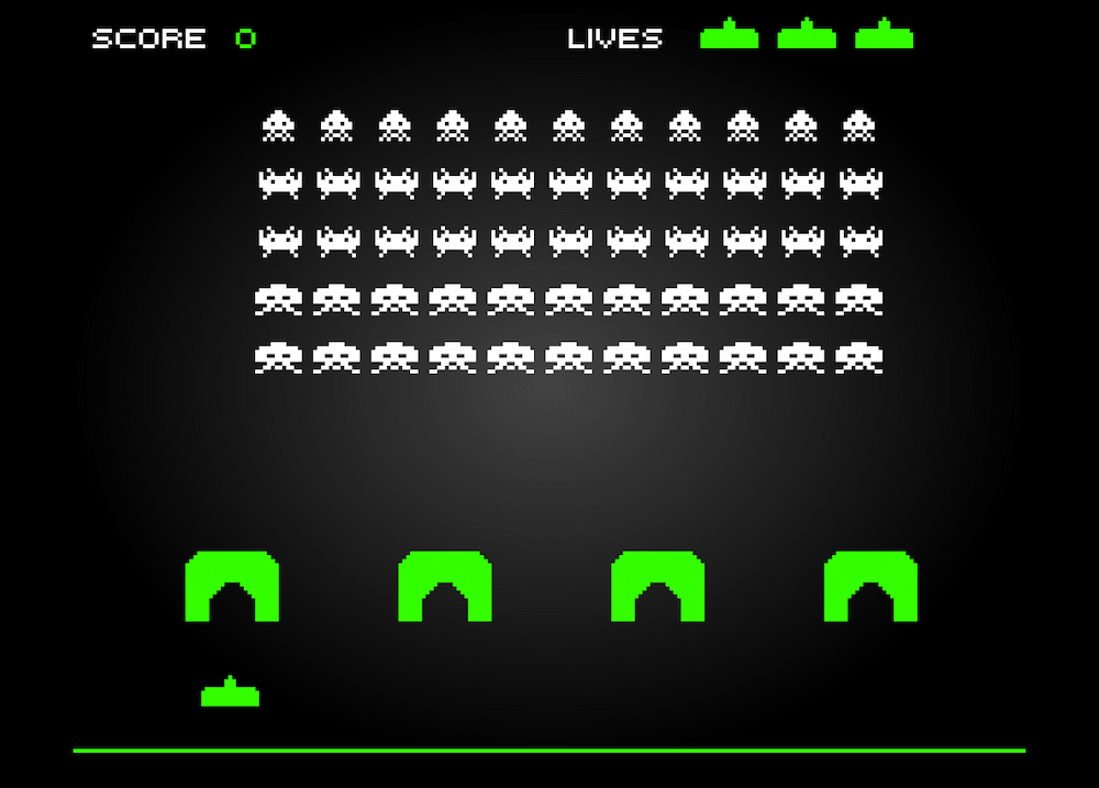 Space Invaders Gameplay Screenshot