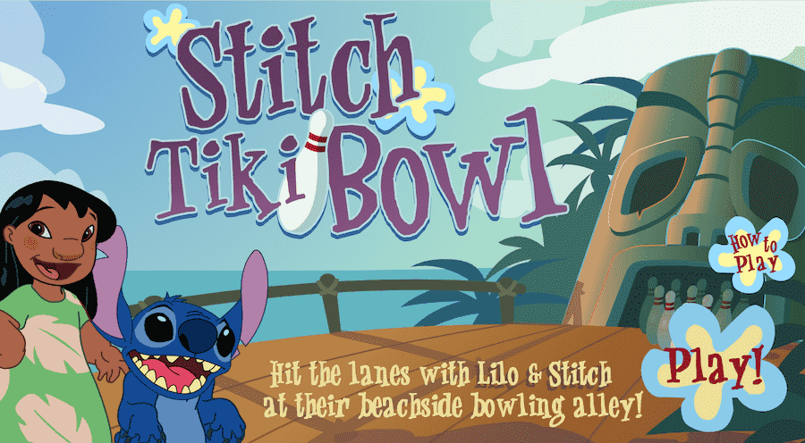 Stitch Tiki Bowl Title Screen