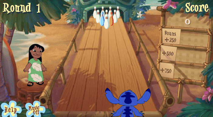 Stitch Tiki Bowl Gameplay Screenshot