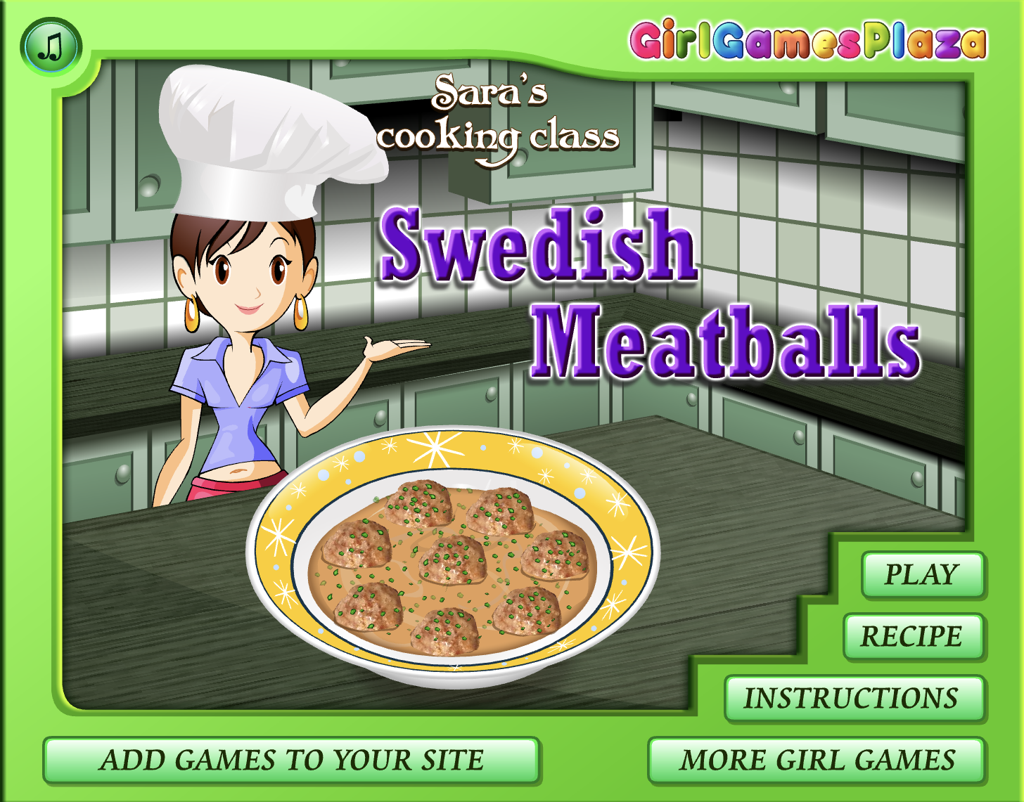 Sara's Cooking Class