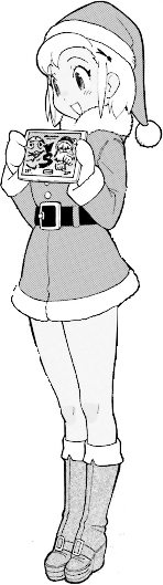 Angol Mois dressed as Santa