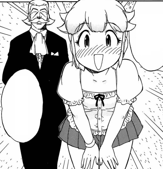 Momoka on tv and Paul beside her