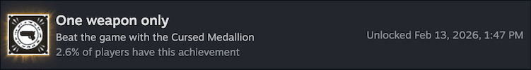 One Weapon Only Achievement